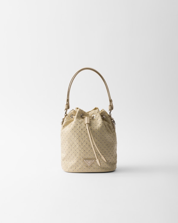 サンドベージュ Re-Nylon ポーチ | PRADA