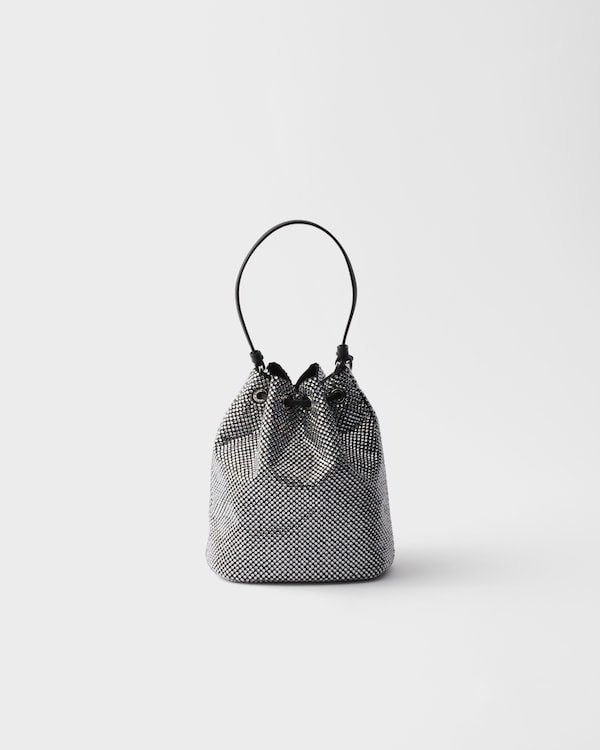 Mini crystal-studded satin bag Mini crystal-studded satin bag