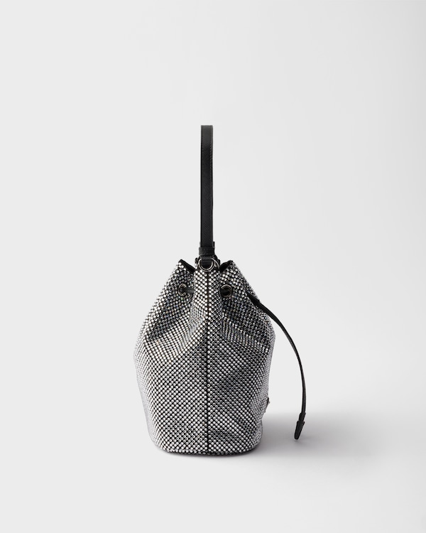 Mini crystal-studded satin bag Mini crystal-studded satin bag