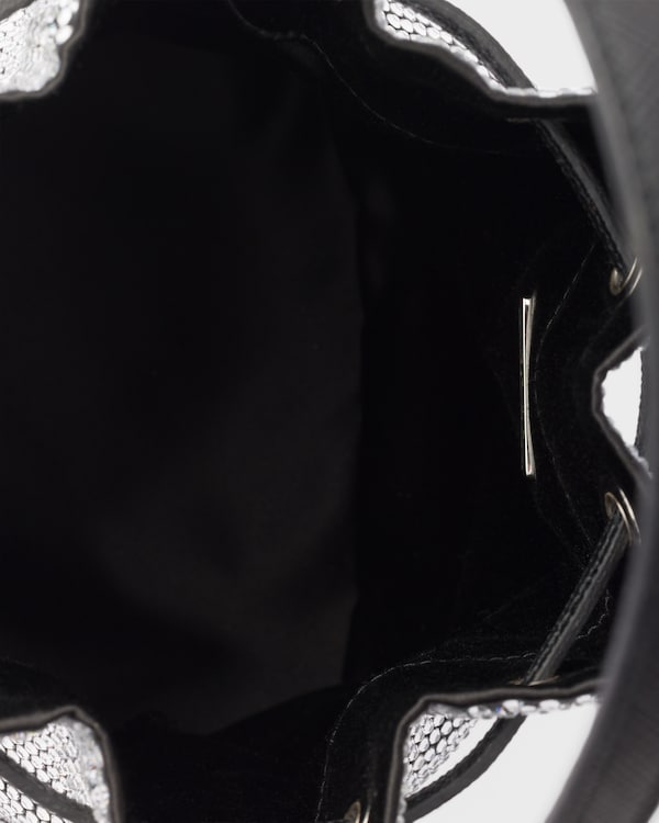 Mini crystal-studded satin bag Mini crystal-studded satin bag