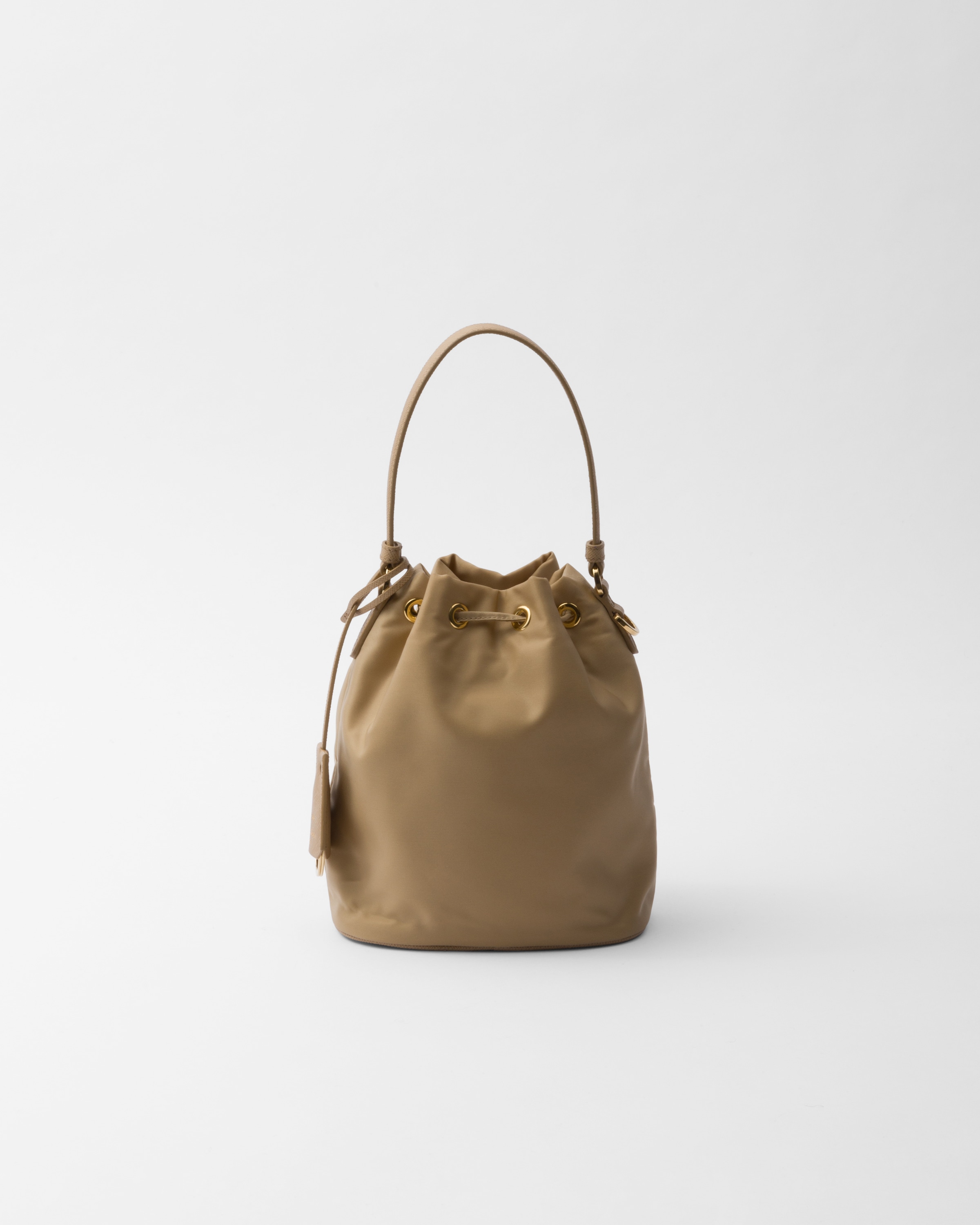 Shop Prada Re-edition 1978 Mini Bag Aus Re-nylon In Camel Brown