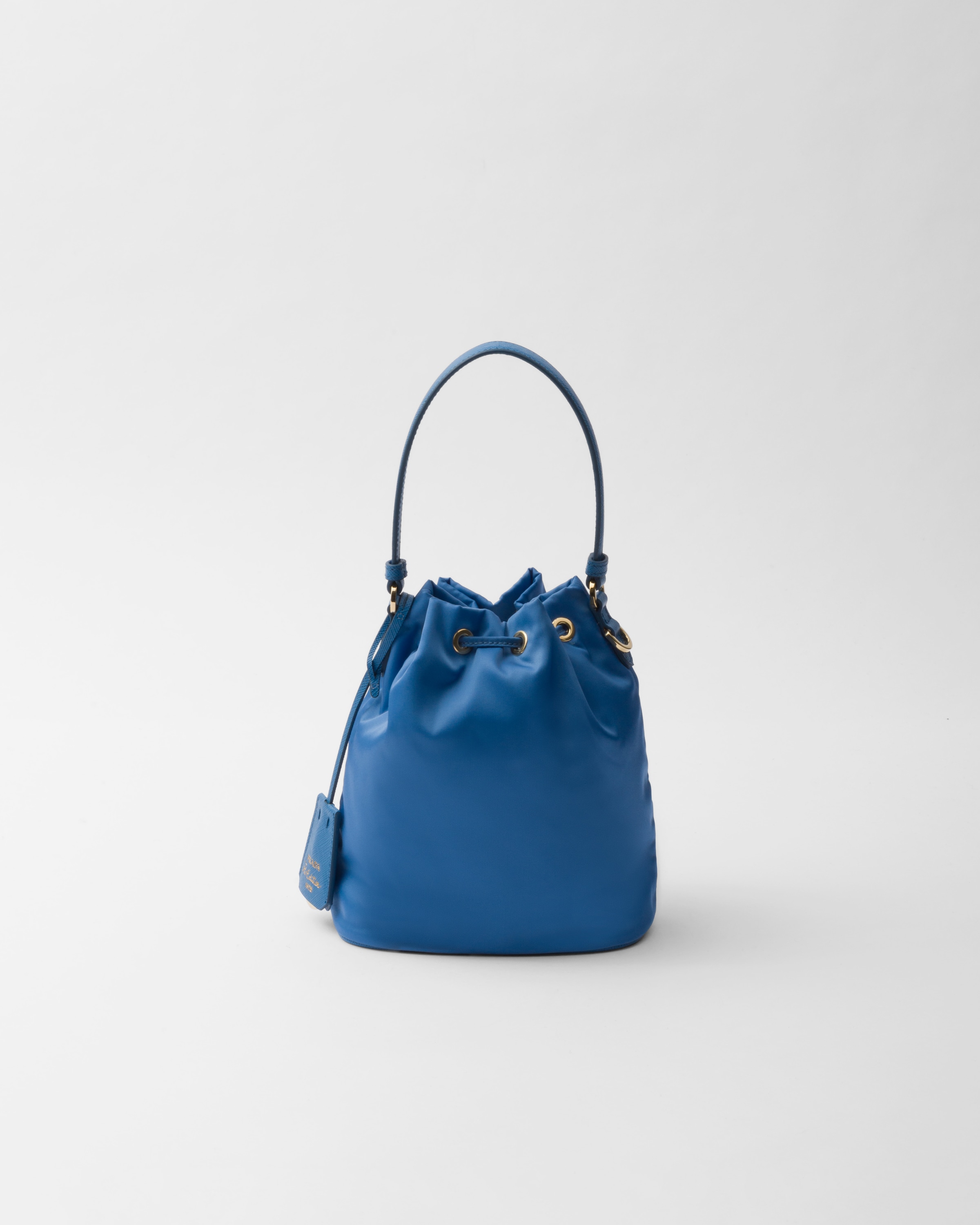 Prada Re-edition 1978 Re-nylon Mini Recycled-polyamide Bucket Bag In Light Blue