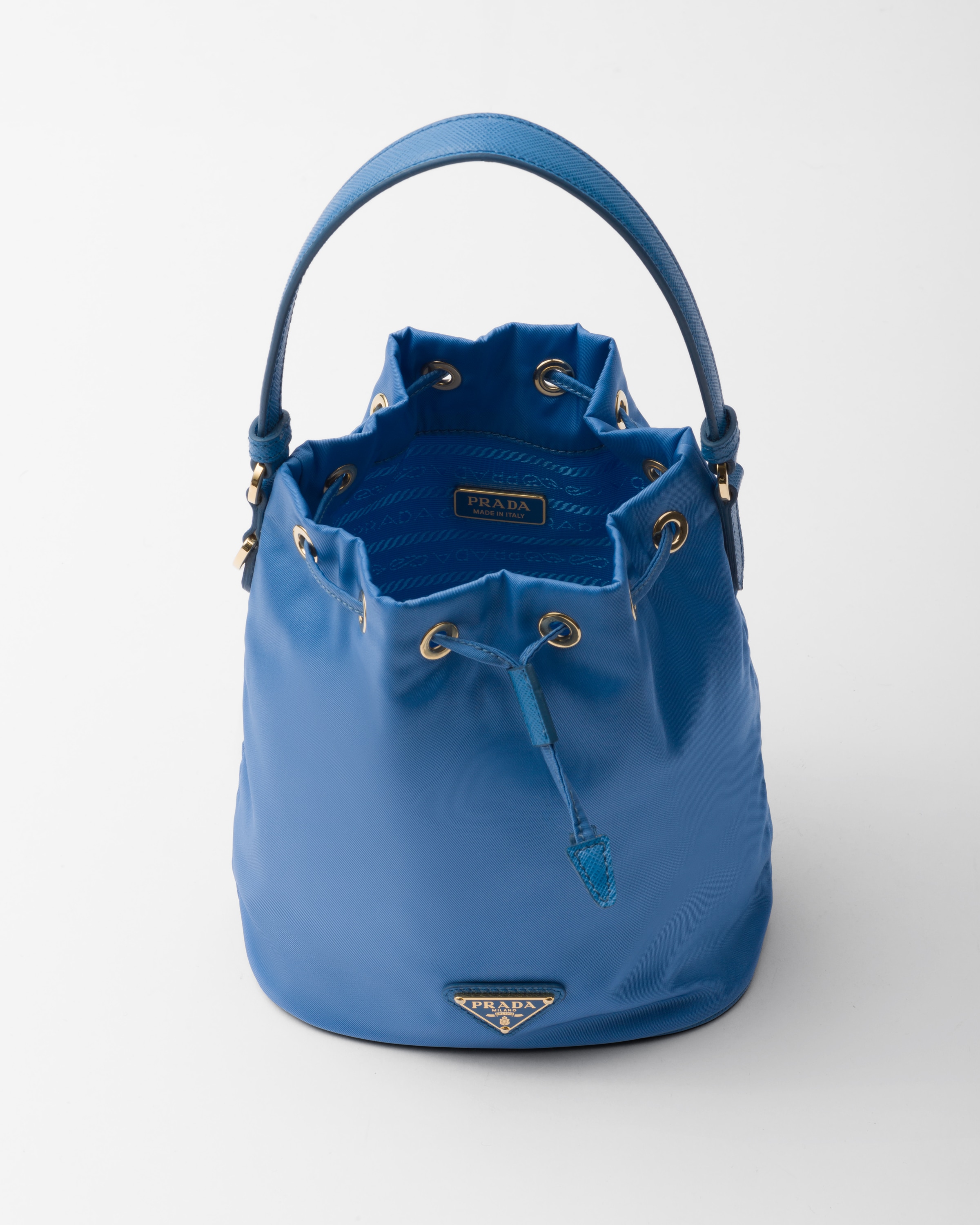 Shop Prada Re-edition 1978 Re-nylon Mini-bag In Light Blue