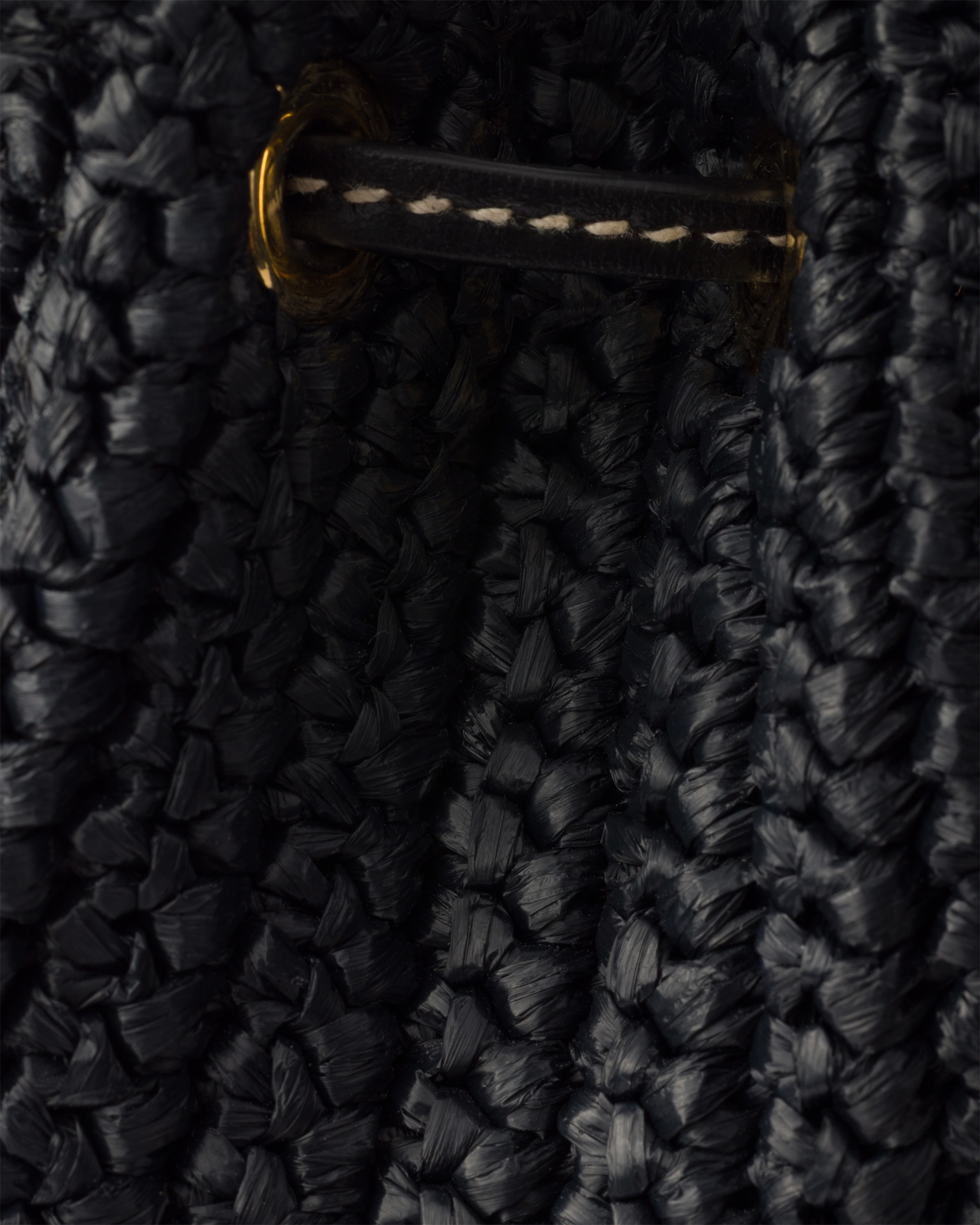 Black Crochet Mini Bucket Bag | PRADA