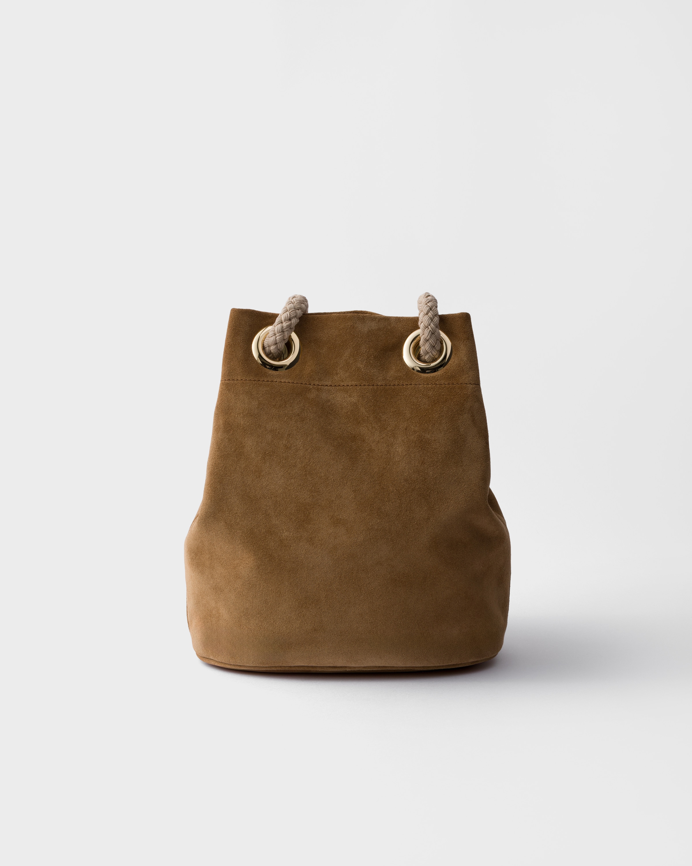 Prada Small Mariner Suede Bucket Bag