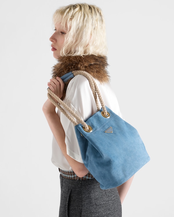 プラダ マリナー スモール スエード バケットバッグ プラダ マリナー スモール スエード バケットバッグ