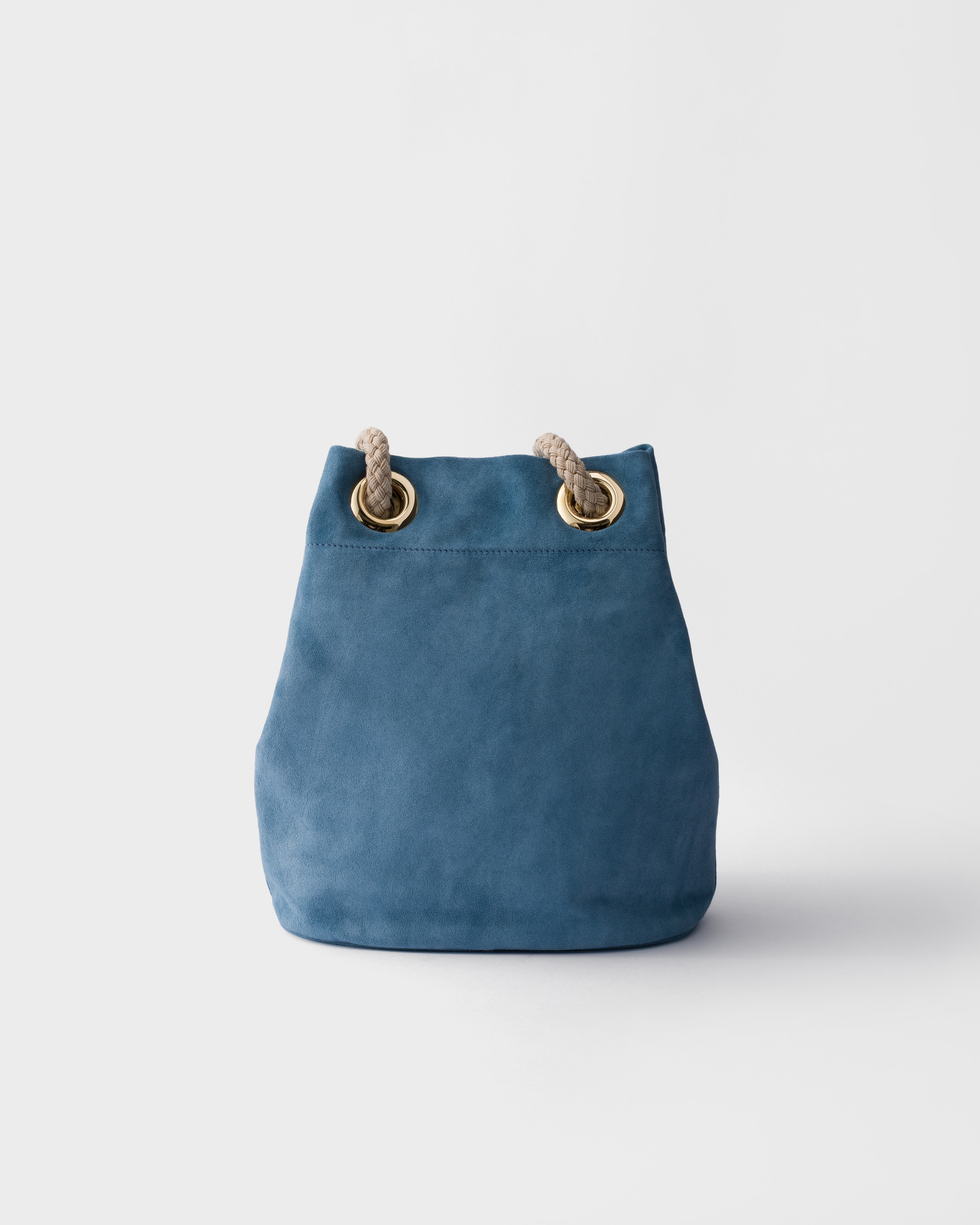 Prada Small Mariner Suede Bucket Bag