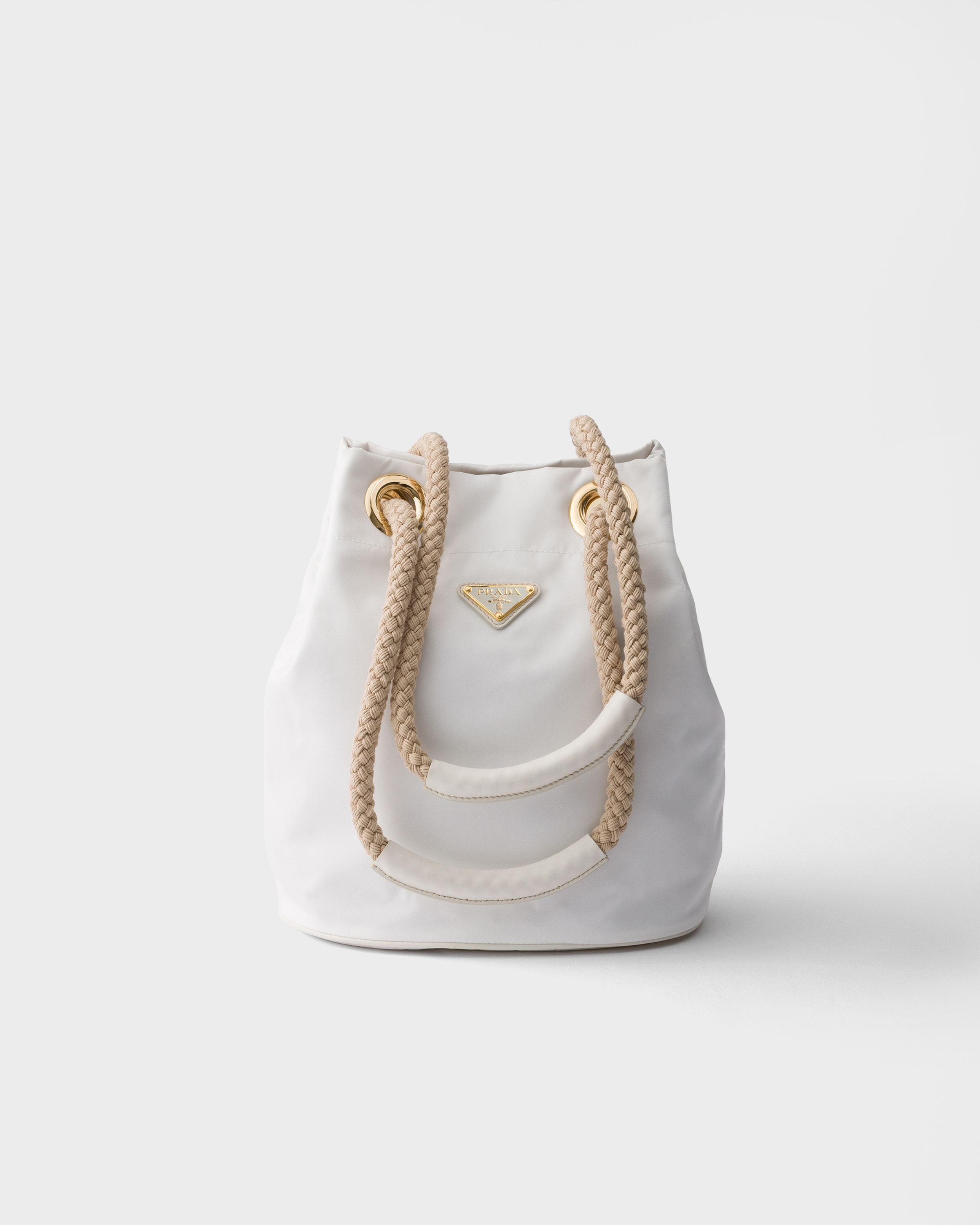 ホワイト プラダ マリナースモール Re-nylon バケットバッグ | PRADA 