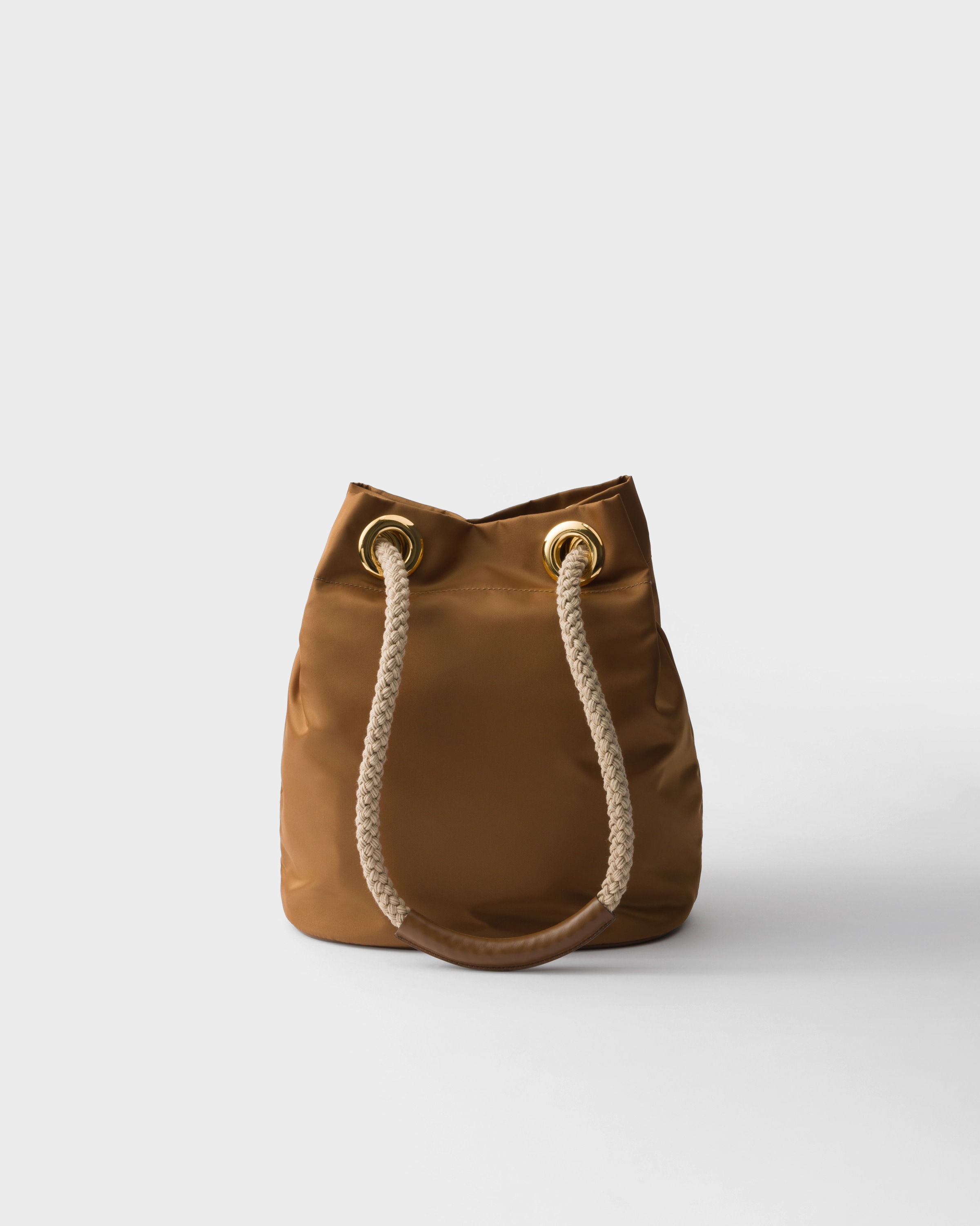 Shop Prada Mariner Re-nylon Small Bucket Bag In Brandy