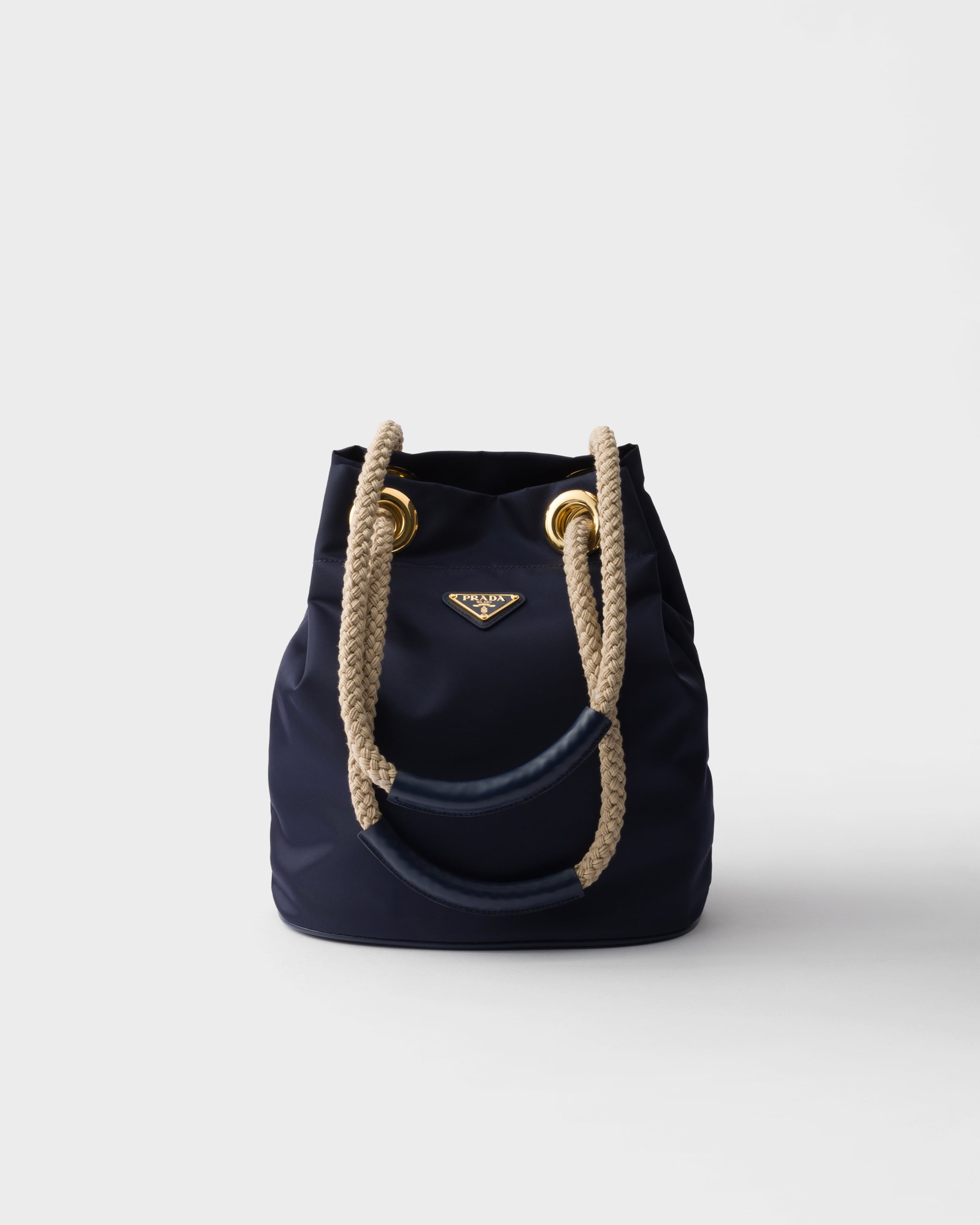 Prada Mariner Re-nylon Small Bucket Bag, Woman, Baltic Blue
