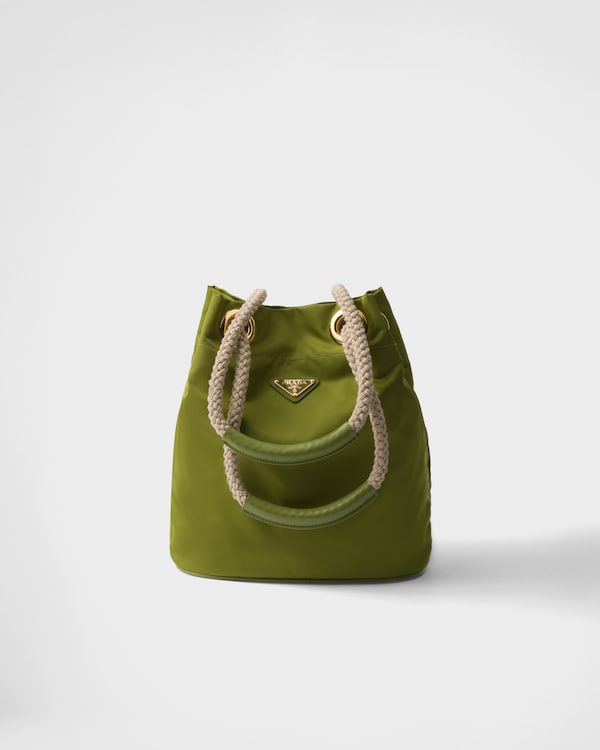 Borsa a tracolla mini in pelle Argilla | PRADA