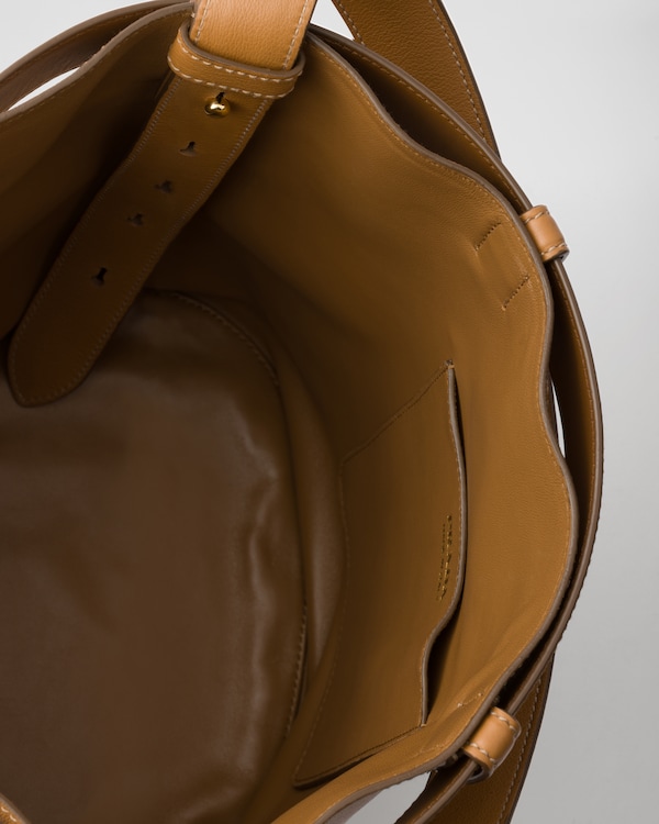 Prada Buckle leather bucket bag with belt Prada Buckle leather bucket bag with belt