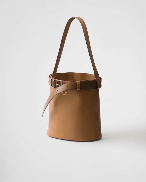 Prada Buckle leather bucket bag with belt Prada Buckle leather bucket bag with belt