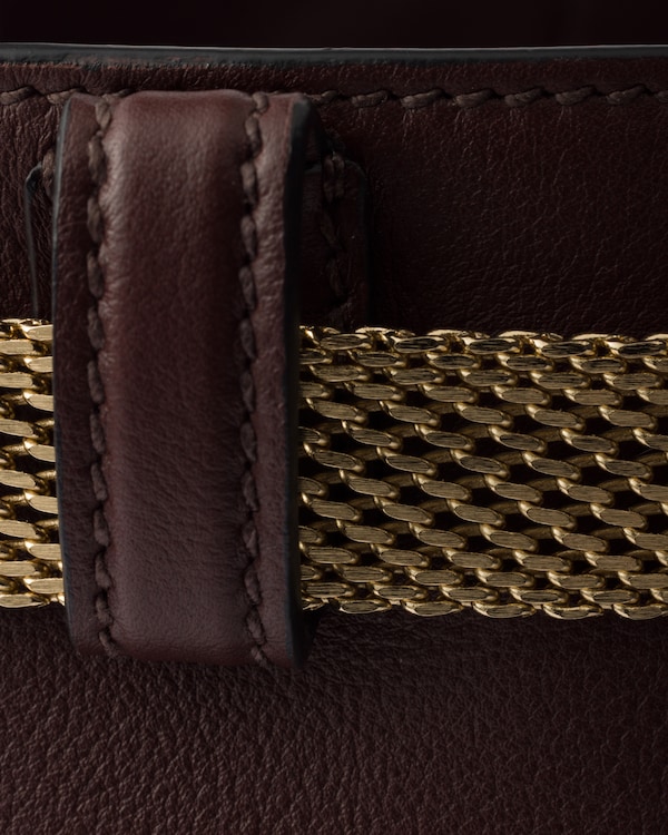 Prada Buckle leather bucket bag with jeweled belt Prada Buckle leather bucket bag with jeweled belt