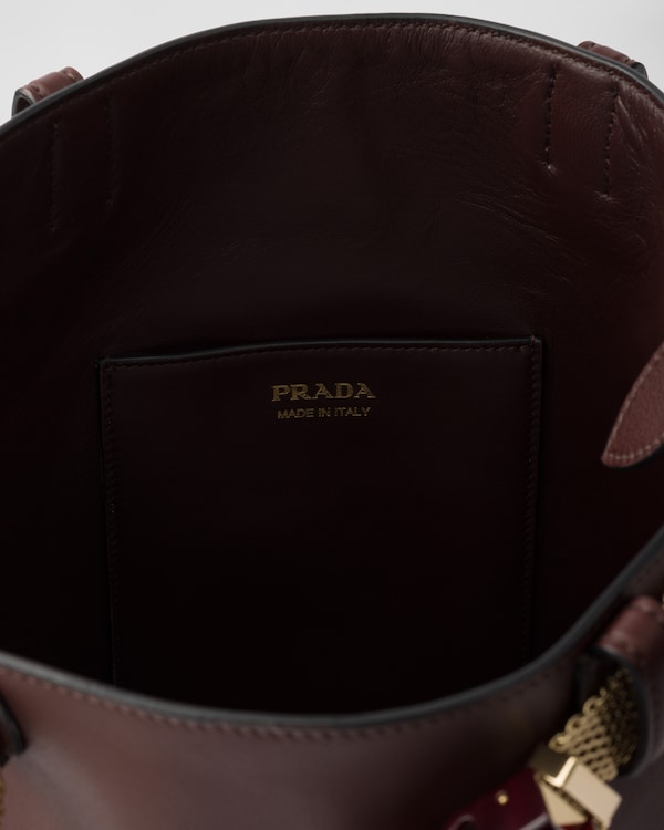 Prada Buckle leather bucket bag with jeweled belt Prada Buckle leather bucket bag with jeweled belt
