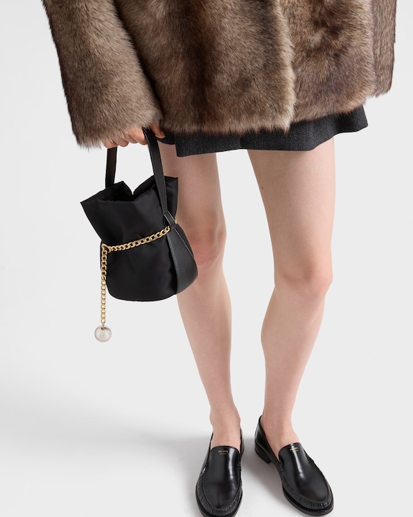 Prada Petit Sac Noir mini Re-Nylon and nappa leather bucket bag Prada Petit Sac Noir mini Re-Nylon and nappa leather bucket bag