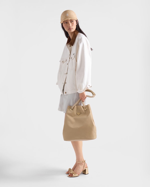 Prada Mariner large Re-Nylon bucket bag - Camel Brown Prada Mariner large Re-Nylon bucket bag - Camel Brown