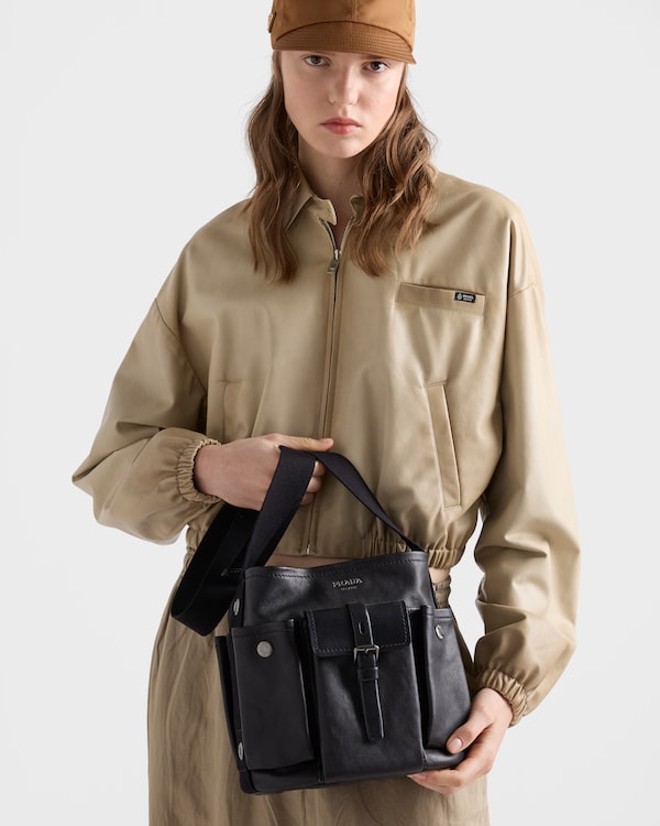 Prada Route leather mini-bucket bag - Black Prada Route leather mini-bucket bag - Black