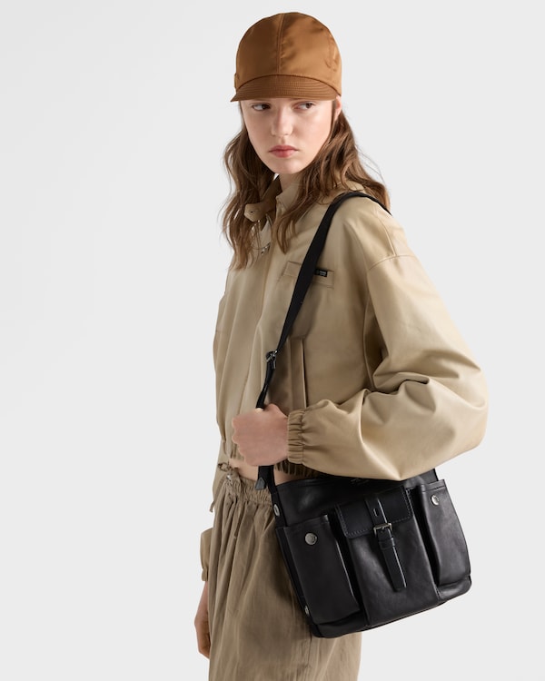 Prada Route leather mini-bucket bag - Black Prada Route leather mini-bucket bag - Black