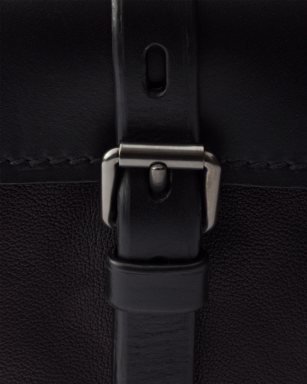 プラダ ルート レザー ミニバケットバッグ - ブラック プラダ ルート レザー ミニバケットバッグ - ブラック