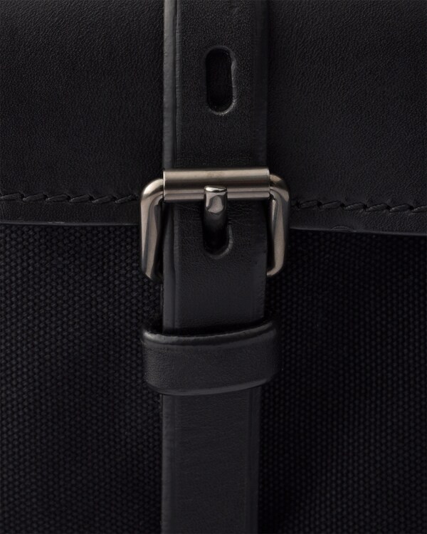 Prada Route mini canvas and leather bucket bag - Black Prada Route mini canvas and leather bucket bag - Black