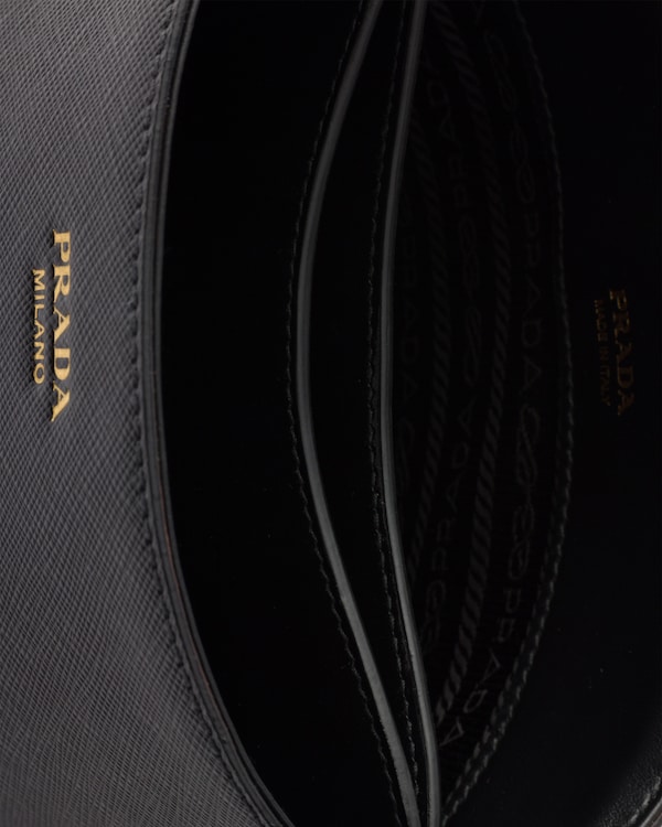 Saffiano leather mini bucket bag - Black Saffiano leather mini bucket bag - Black