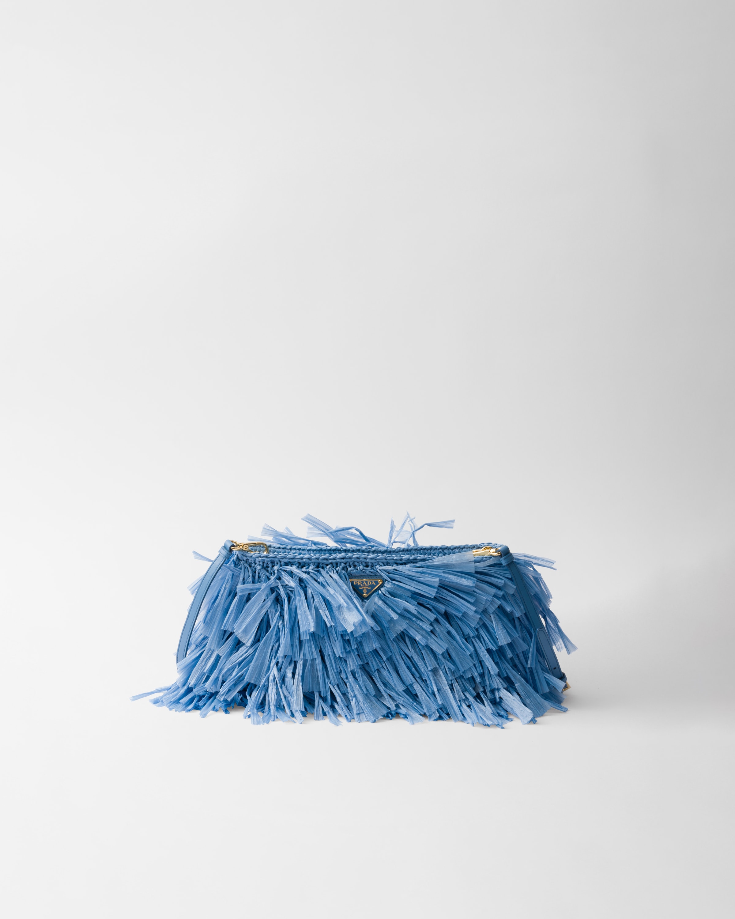 Prada Medium Fringed Crochet Clutch