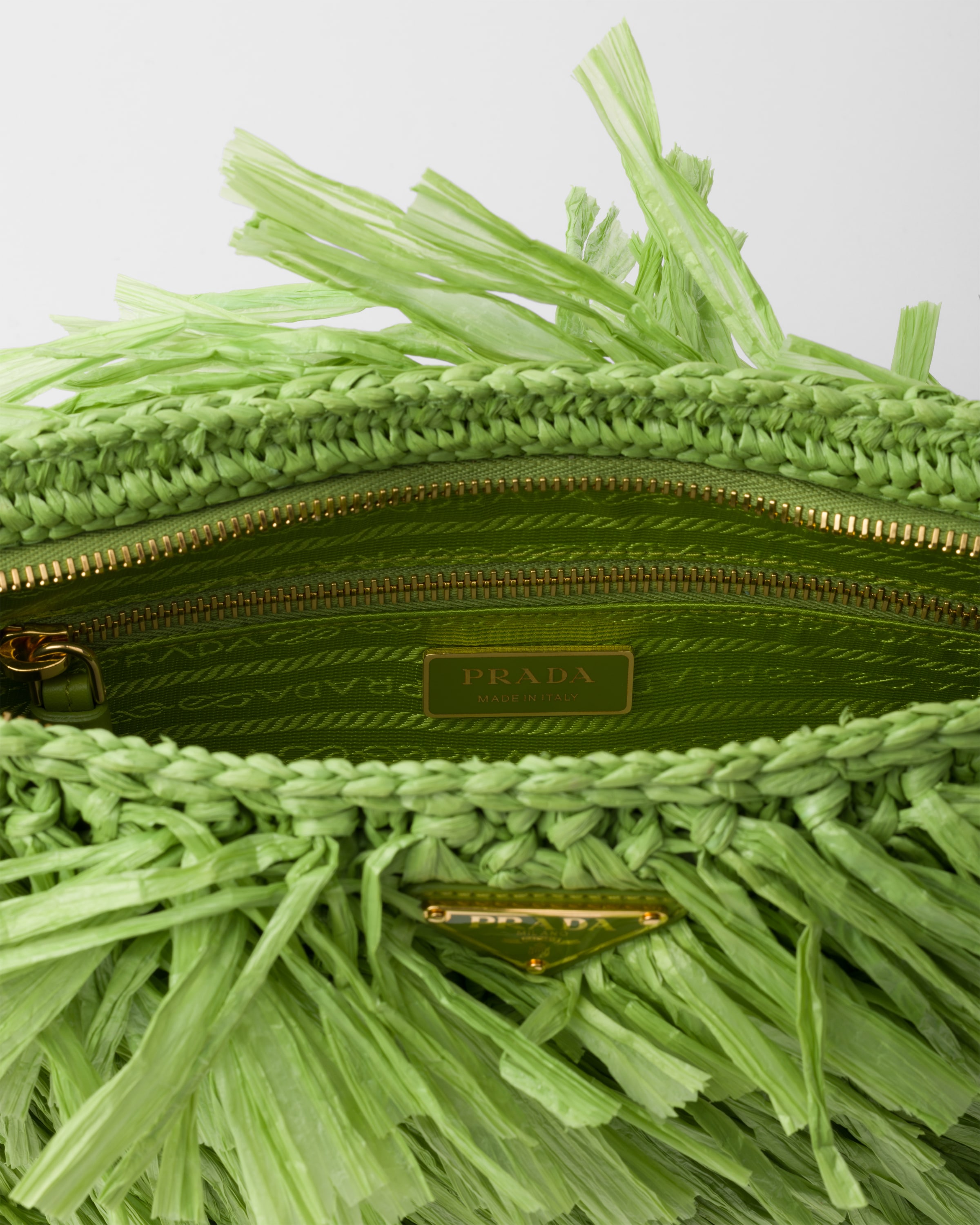 Medium fringed crochet clutch