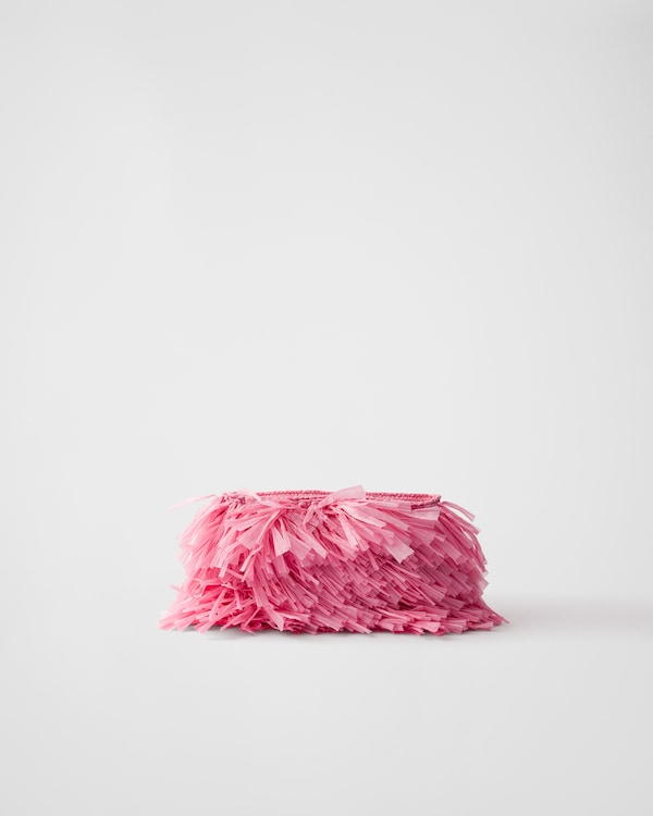 Medium fringed crochet clutch - Petal Pink Medium fringed crochet clutch - Petal Pink