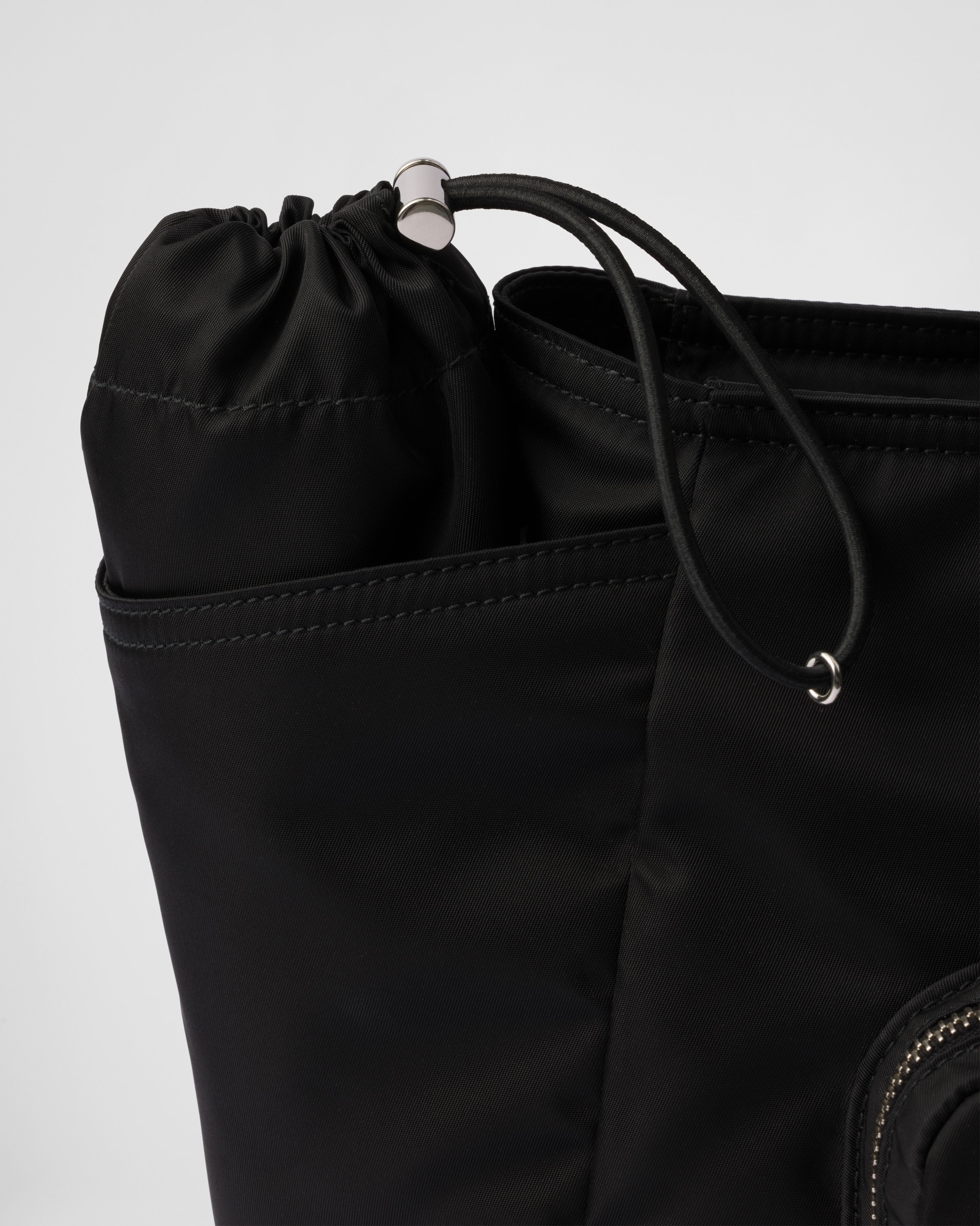 Black Prada Re nylon Baby Bag PRADA