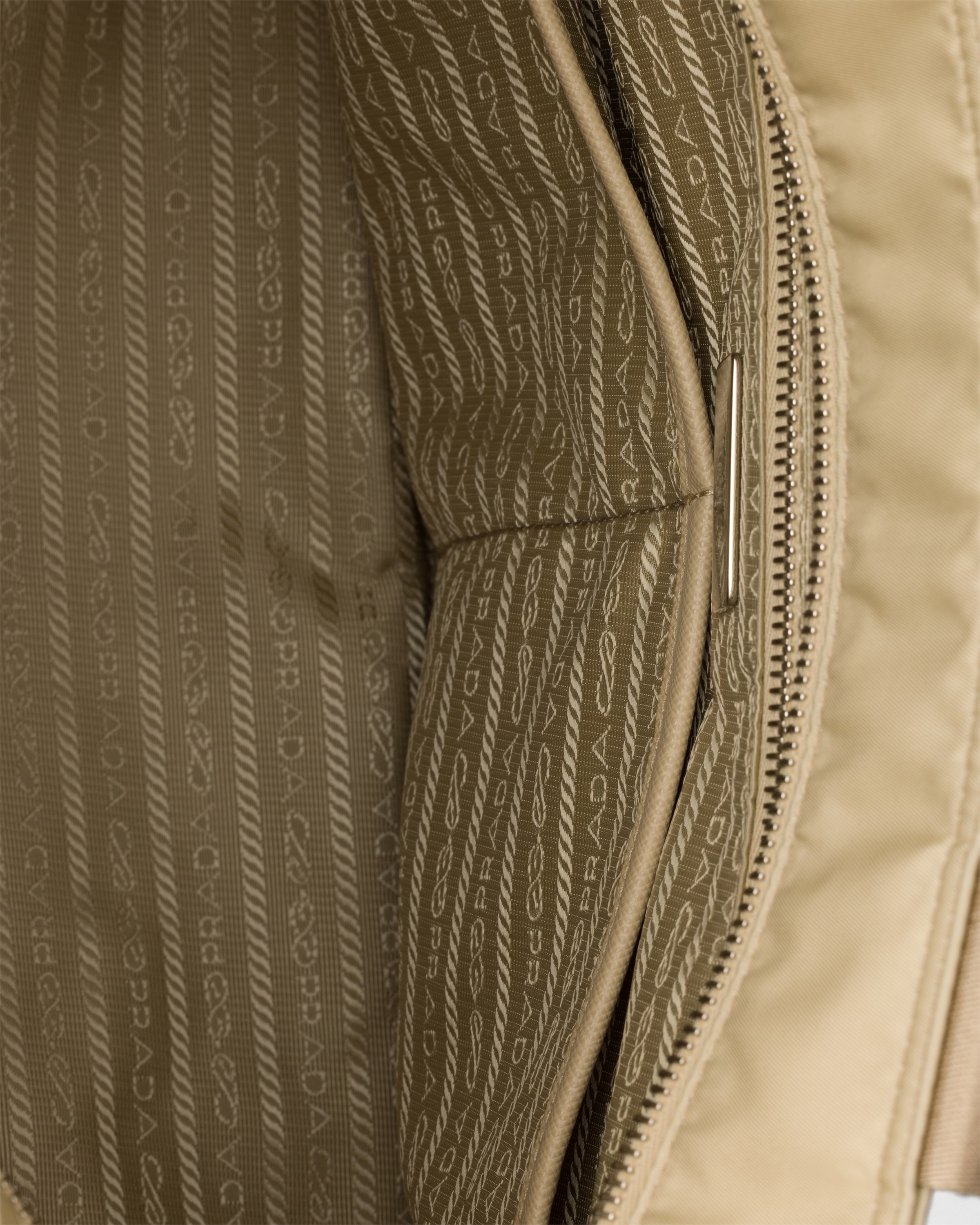 Prada Womens Neutral Re-nylon Brand-plaque Recycled-nylon Baby Bag