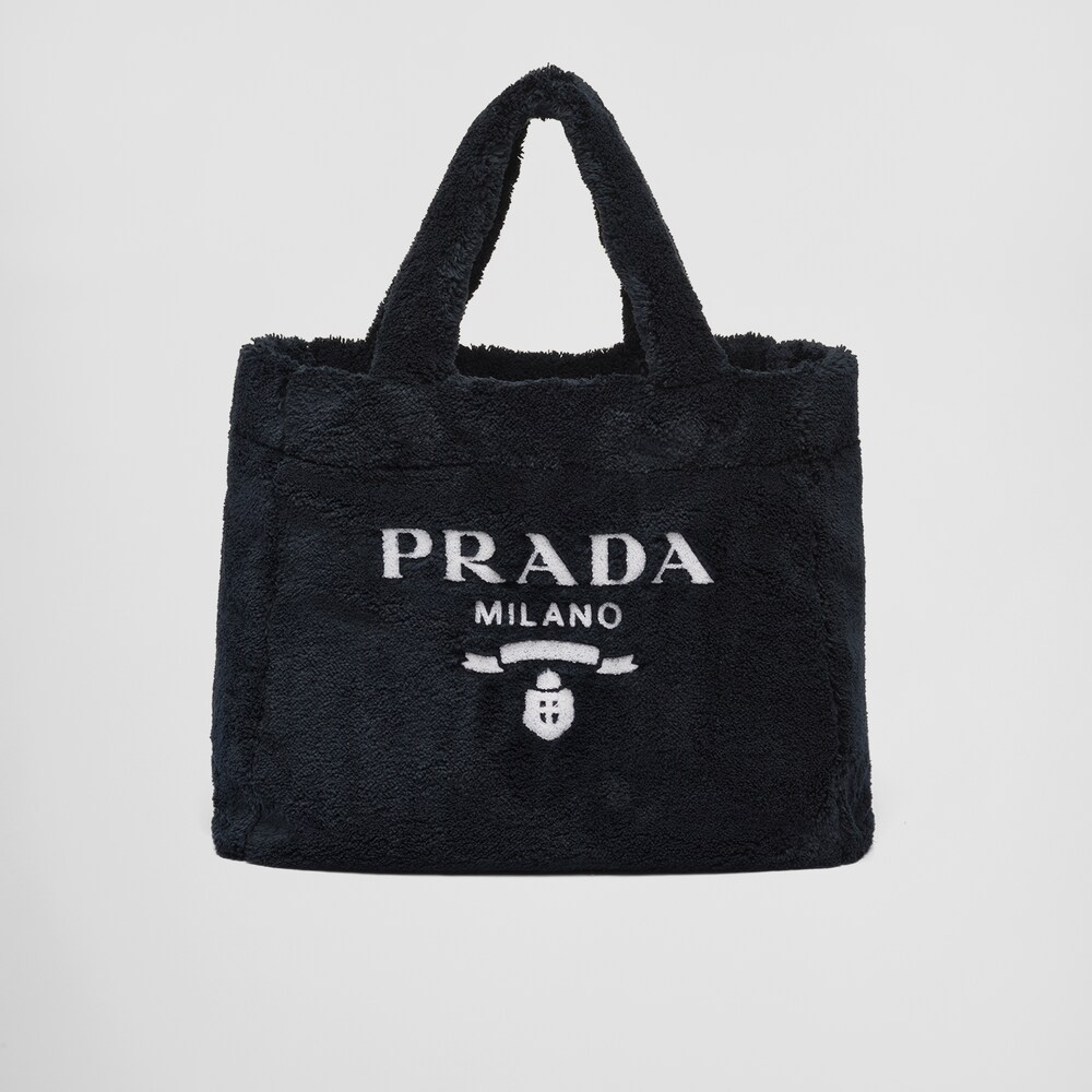 Prada حقيبة تسوق من قماش تيري 1