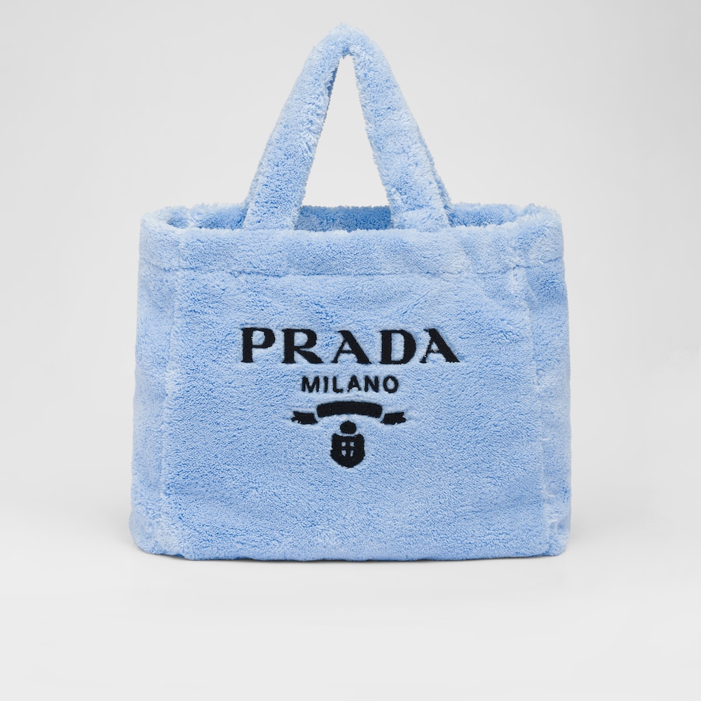 Prada حقيبة تسوق من قماش تيري 1