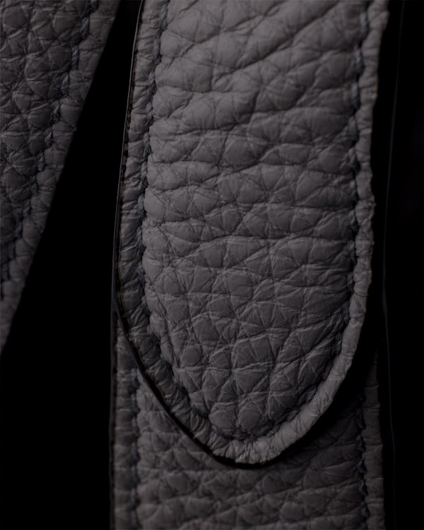 Small leather tote bag - Black Small leather tote bag - Black