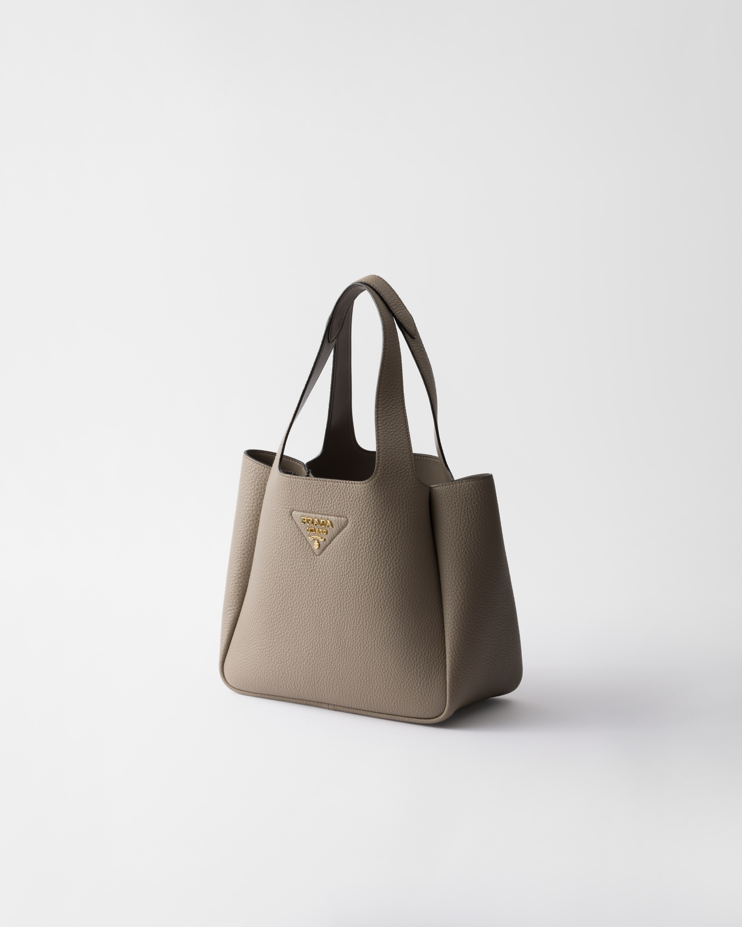 プラダ レディース】レザー＆ナイロン トートバッグ｜PRADA