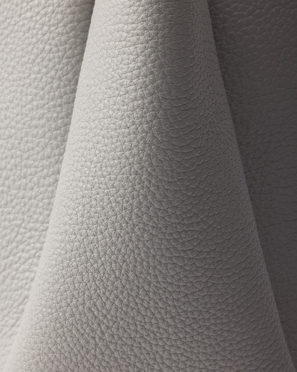 スモール レザー トートバッグ - ライトグレー スモール レザー トートバッグ - ライトグレー