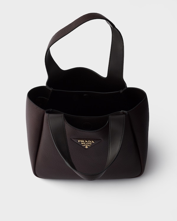 Prada Liaison small leather tote bag - Dark Brown Prada Liaison small leather tote bag - Dark Brown