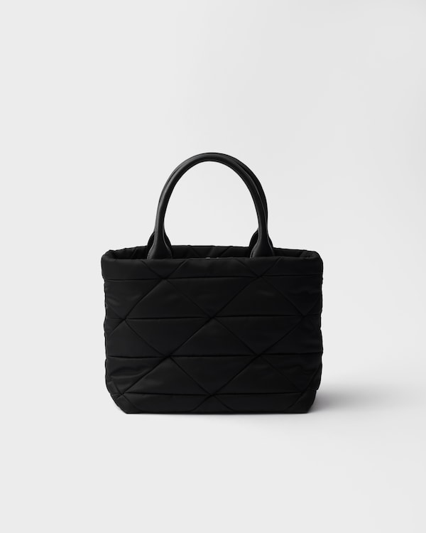 Borsa shopping small in Re-Nylon imbottito Borsa shopping small in Re-Nylon imbottito