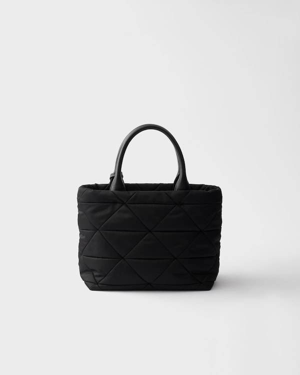 Padded Re-Nylon tote bag - Black Padded Re-Nylon tote bag - Black