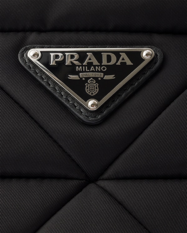 Padded Re-Nylon tote bag - Black Padded Re-Nylon tote bag - Black
