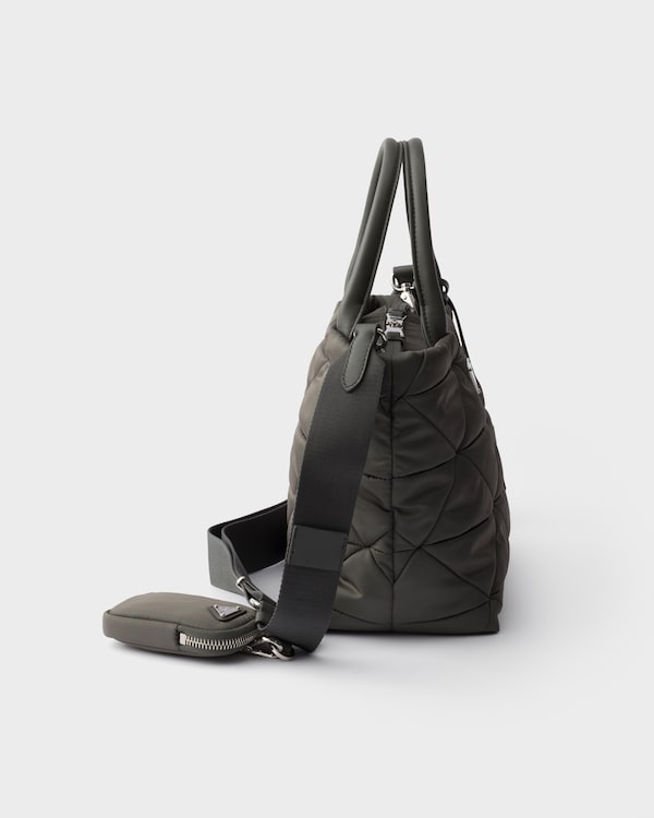 Padded Re-Nylon tote bag - Mercury Gray Padded Re-Nylon tote bag - Mercury Gray