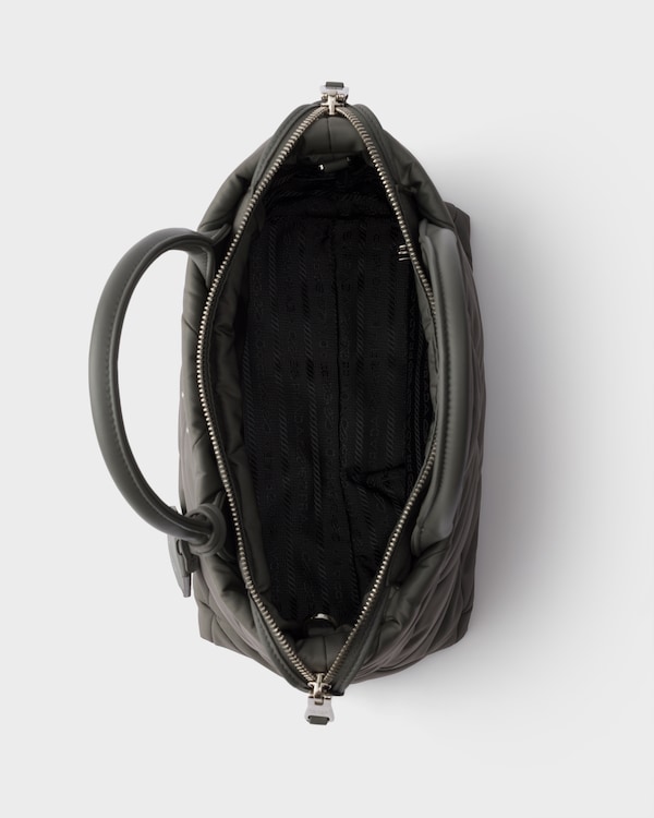 Padded Re-Nylon tote bag - Mercury Gray Padded Re-Nylon tote bag - Mercury Gray