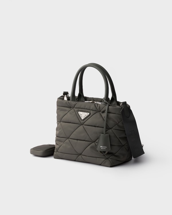 Padded Re-Nylon tote bag - Mercury Gray Padded Re-Nylon tote bag - Mercury Gray