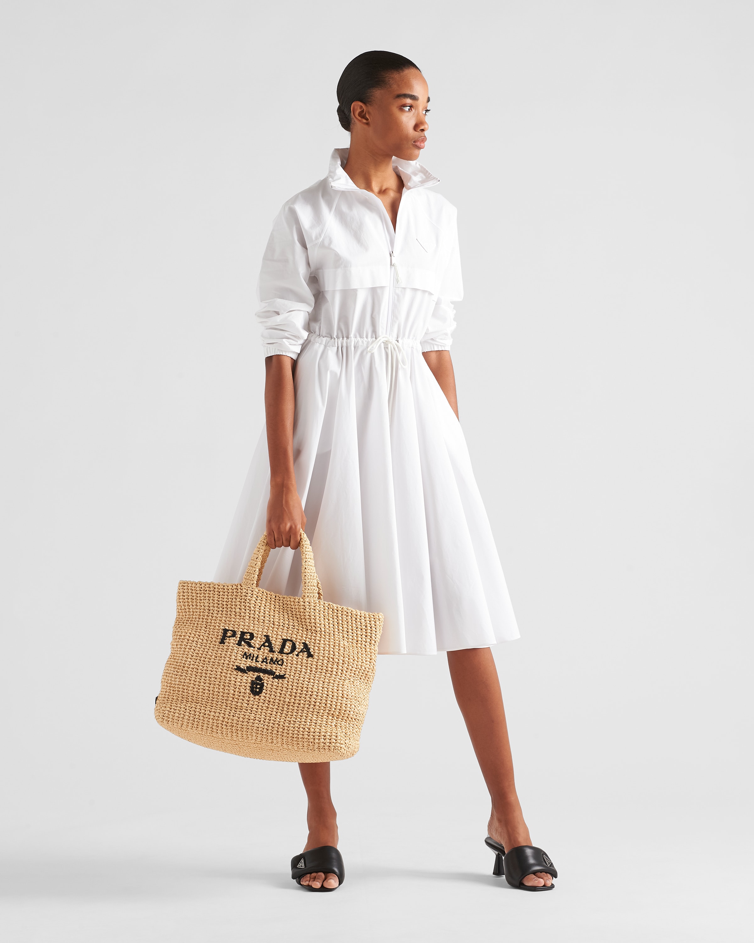Natural Crochet Tote Bag PRADA