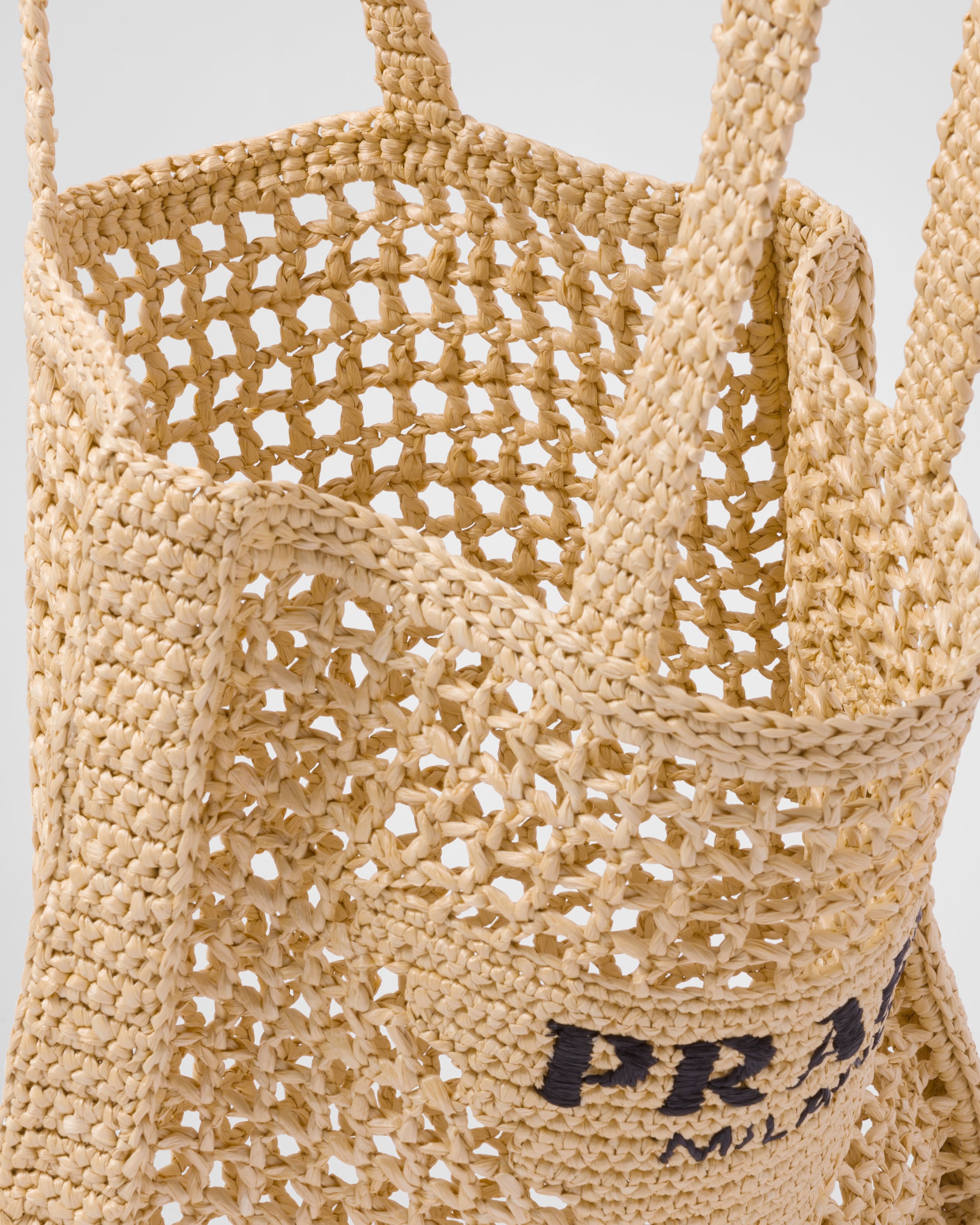 Borsa prada rafia clearance