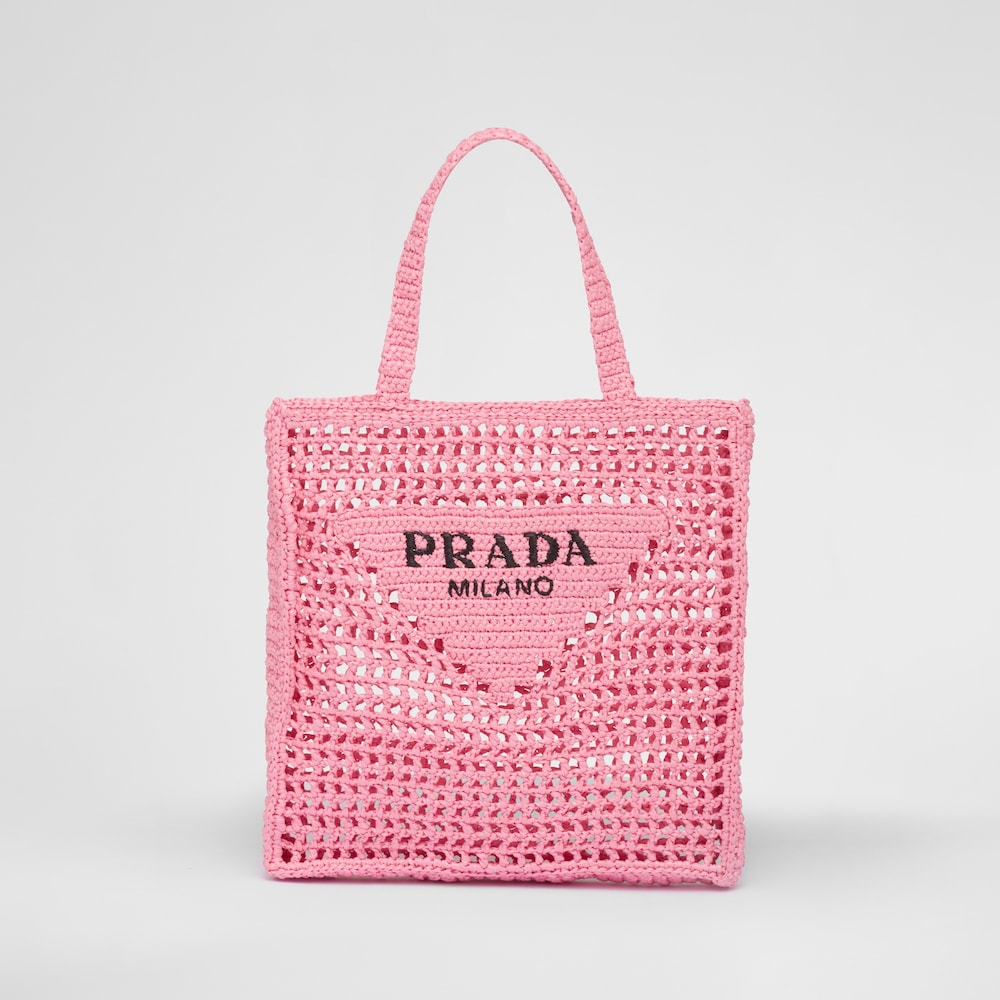 ピンク クロシェ トートバッグ | Prada