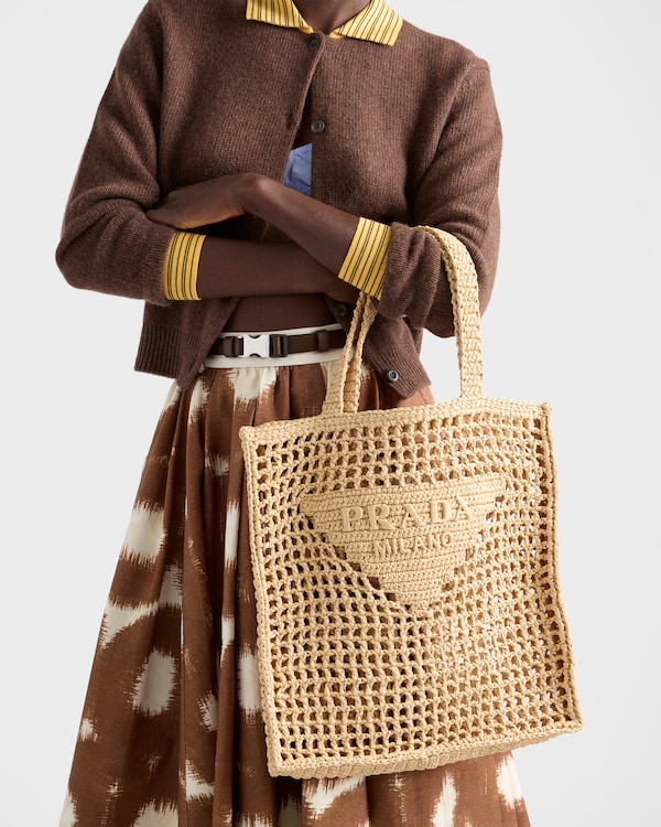 Crochet tote bag - Tan Crochet tote bag - Tan