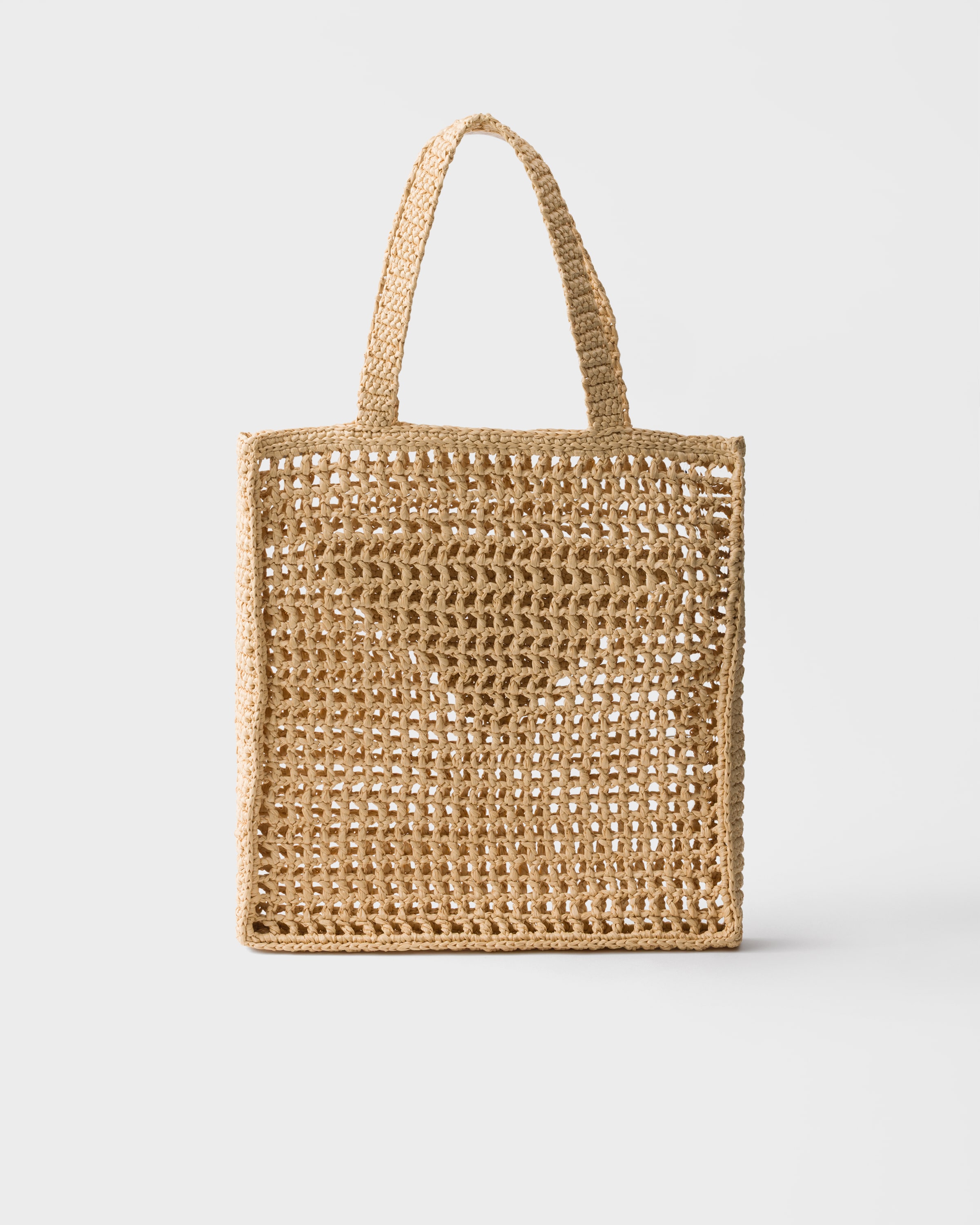 Tan Crochet tote bag | PRADA - Brazil