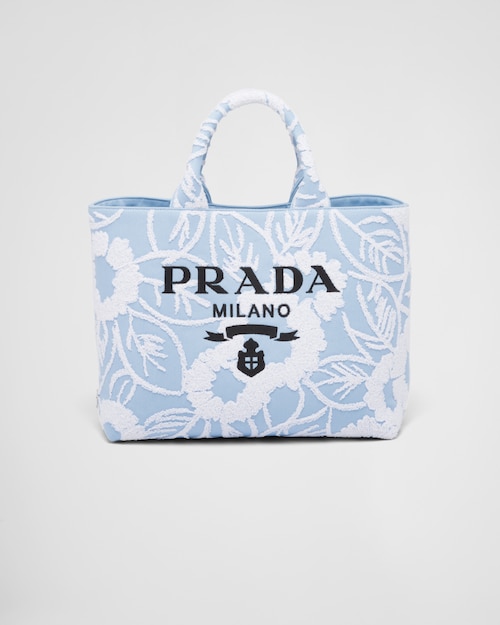 Prada blue and white bag clearance
