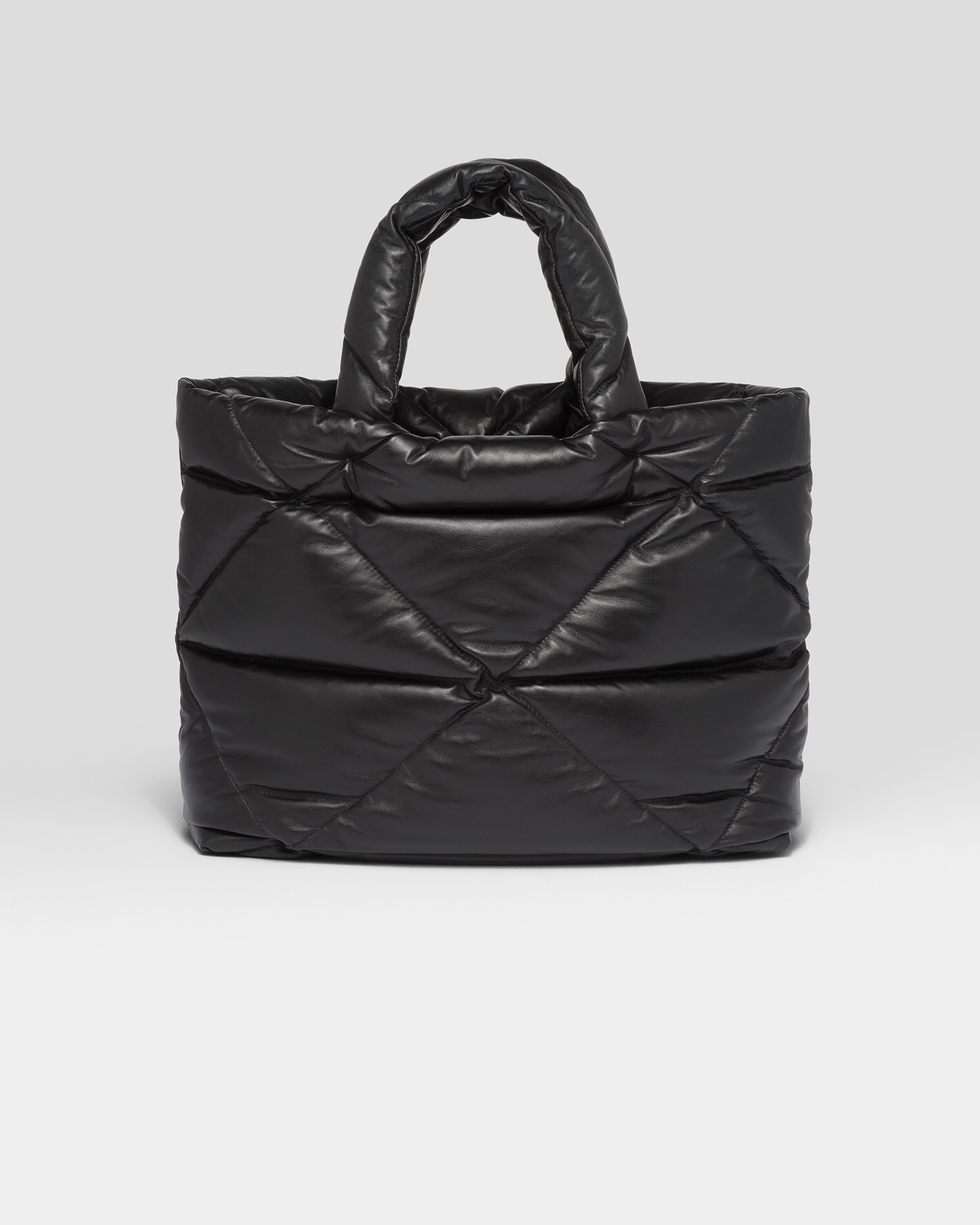 Black Padded nappa tote bag | Prada